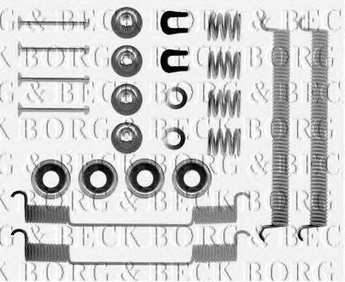 Комплектующие, колодки дискового тормоза BORG & BECK BBK6065