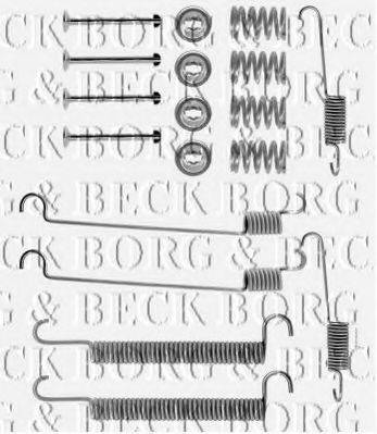 Комплектующие, колодки дискового тормоза BORG & BECK BBK6103