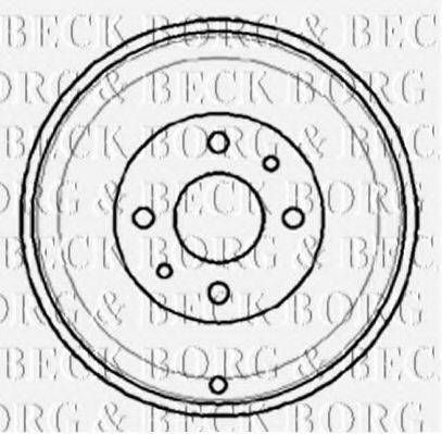 Тормозной барабан BORG & BECK BBR7012