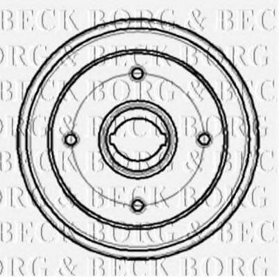 BORG & BECK BBR7061 Тормозной барабан