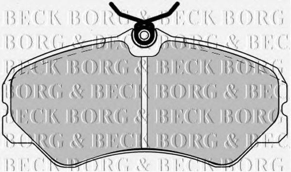 BORG & BECK BBP1125 Комплект тормозных колодок, дисковый тормоз