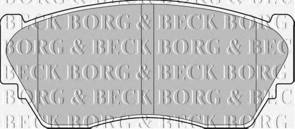 BORG & BECK BBP1253 Комплект тормозных колодок, дисковый тормоз