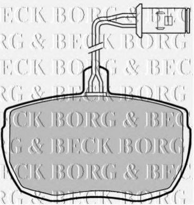 BORG & BECK BBP1320 Комплект тормозных колодок, дисковый тормоз