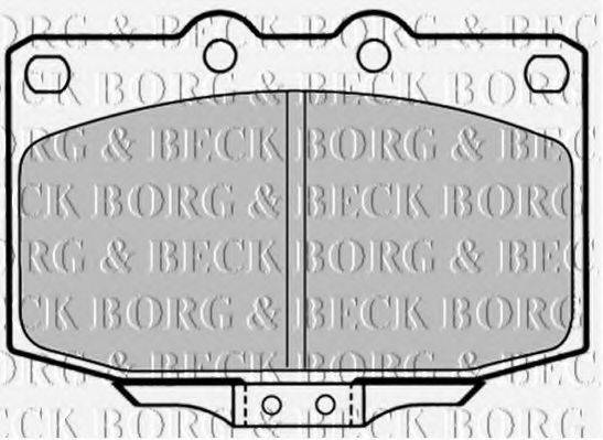 BORG & BECK BBP1323 Комплект тормозных колодок, дисковый тормоз