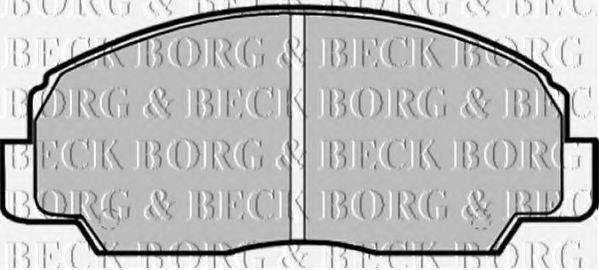 Комплект тормозных колодок, дисковый тормоз BORG & BECK BBP1592