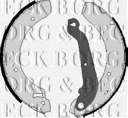 Комплект тормозных колодок BORG & BECK BBS6034