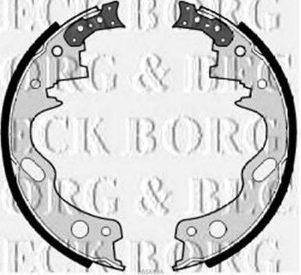 BORG & BECK BBS6186 Комплект тормозных колодок