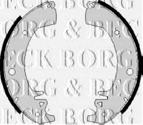 BORG & BECK BBS6208 Комплект тормозных колодок