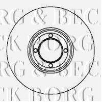 BORG & BECK BBD4240 Тормозной диск