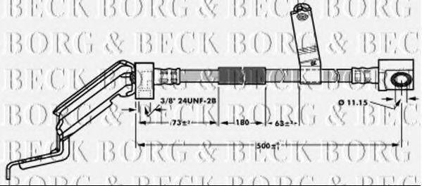 Тормозной шланг BORG & BECK BBH6931