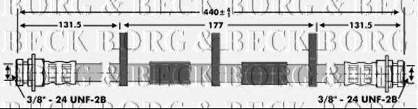 Тормозной шланг BORG & BECK BBH6932