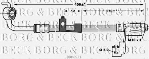 Тормозной шланг BORG & BECK BBH6971