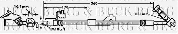 Тормозной шланг BORG & BECK BBH6973