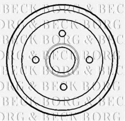 BORG & BECK BBR7116 Тормозной барабан