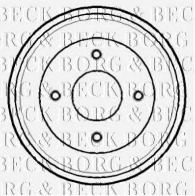 BORG & BECK BBR7129 Тормозной барабан