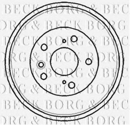 Тормозной барабан BORG & BECK BBR7181