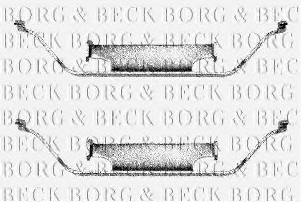 BORG & BECK BBK1011 Комплектующие, колодки дискового тормоза