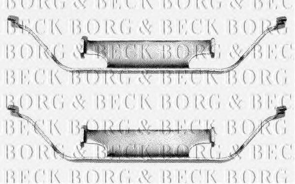 BORG & BECK BBK1013 Комплектующие, колодки дискового тормоза