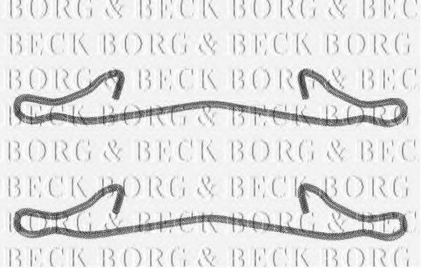 BORG & BECK BBK1036 Комплектующие, колодки дискового тормоза
