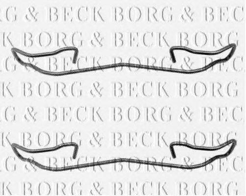 BORG & BECK BBK1039 Комплектующие, колодки дискового тормоза