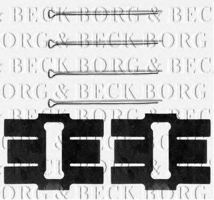 BORG & BECK BBK1135 Комплектующие, колодки дискового тормоза