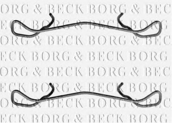 BORG & BECK BBK1170 Комплектующие, колодки дискового тормоза