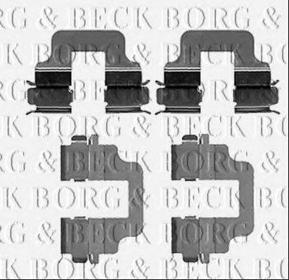Комплектующие, колодки дискового тормоза BORG & BECK BBK1211