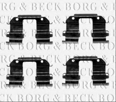 BORG & BECK BBK1233 Комплектующие, колодки дискового тормоза