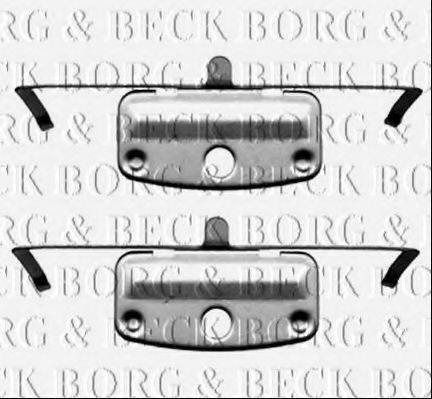 Комплектующие, колодки дискового тормоза BORG & BECK BBK1236