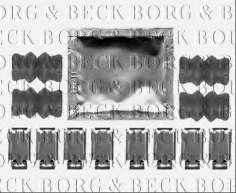 Комплектующие, колодки дискового тормоза BORG & BECK BBK1259