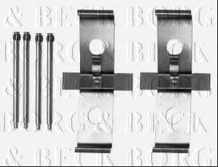 Комплектующие, колодки дискового тормоза BORG & BECK BBK1279
