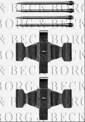 Комплектующие, колодки дискового тормоза BORG & BECK BBK1320