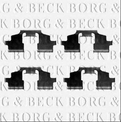 Комплектующие, колодки дискового тормоза BORG & BECK BBK1331