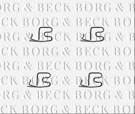 BORG & BECK BBK1391 Комплектующие, колодки дискового тормоза