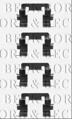 Комплектующие, колодки дискового тормоза BORG & BECK BBK1430