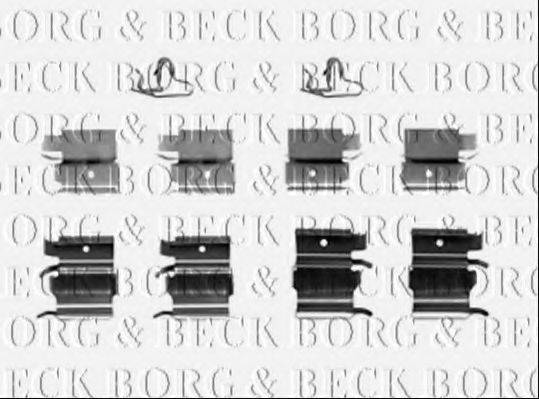 Комплектующие, колодки дискового тормоза BORG & BECK BBK1469