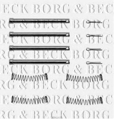 Комплектующие, колодки дискового тормоза BORG & BECK BBK1475