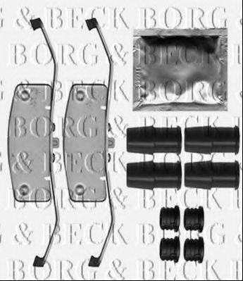Комплектующие, колодки дискового тормоза BORG & BECK BBK1517