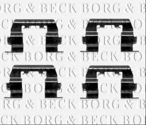 BORG & BECK BBK1535 Комплектующие, колодки дискового тормоза