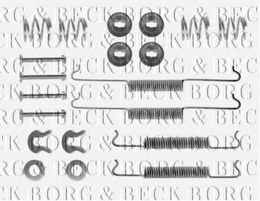 Комплектующие, колодки дискового тормоза BORG & BECK BBK6120
