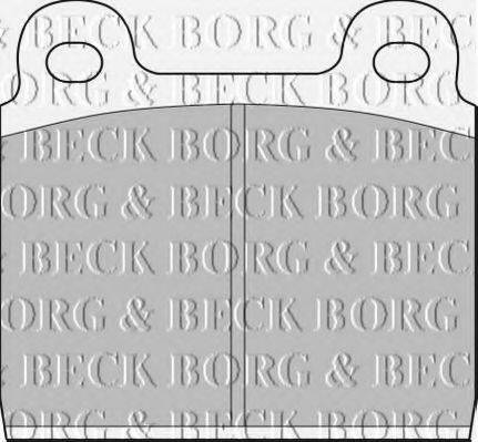 BORG & BECK BBP1040 Комплект тормозных колодок, дисковый тормоз