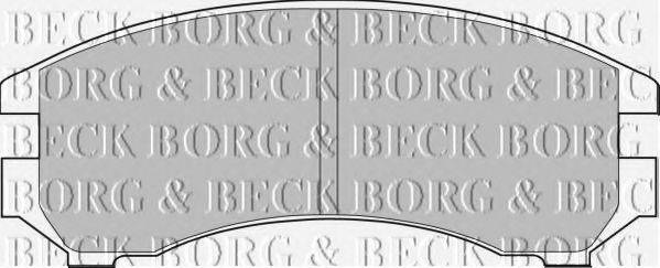 BORG & BECK BBP1051 Комплект тормозных колодок, дисковый тормоз