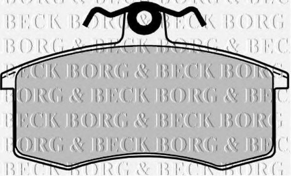 BORG & BECK BBP1053 Комплект тормозных колодок, дисковый тормоз