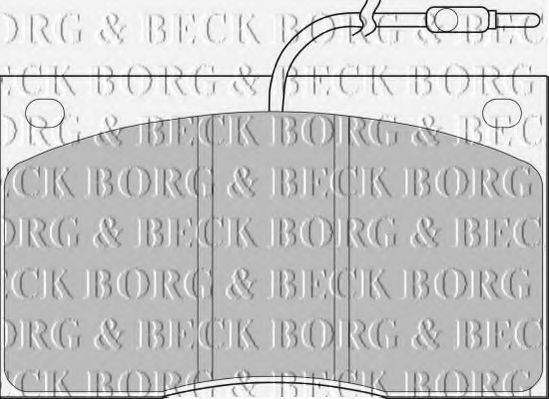 Комплект тормозных колодок, дисковый тормоз BORG & BECK BBP1065