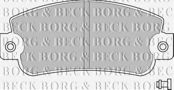 BORG & BECK BBP1094 Комплект тормозных колодок, дисковый тормоз