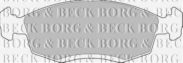 BORG & BECK BBP1100 Комплект тормозных колодок, дисковый тормоз