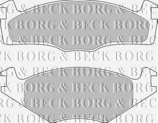 BORG & BECK BBP1101 Комплект тормозных колодок, дисковый тормоз