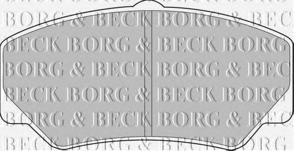 BORG & BECK BBP1110 Комплект тормозных колодок, дисковый тормоз