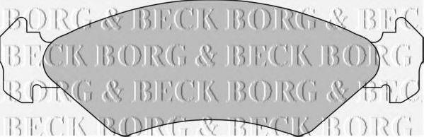 BORG & BECK BBP1112 Комплект тормозных колодок, дисковый тормоз