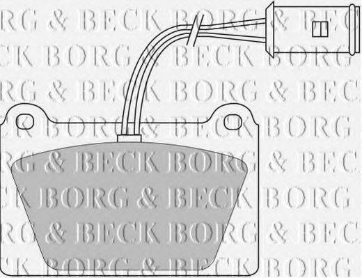 BORG & BECK BBP1113 Комплект тормозных колодок, дисковый тормоз